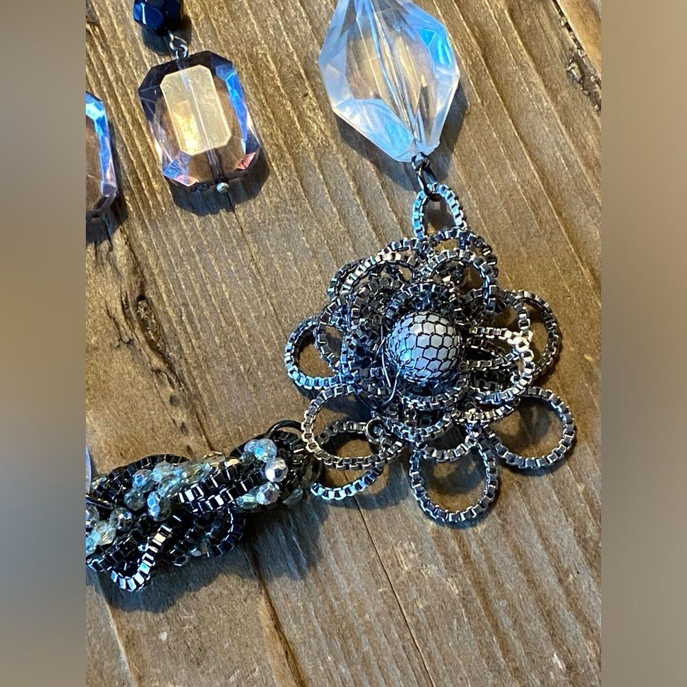 Vera Wang Vintage Retro Vibe Necklace Earring Ring Set - Picture 3 of 8